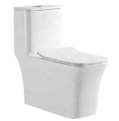 China Double-Flow Ceramic Sanitary Ware P Trap Best Quality Single Piece Toilet SA-2344 Best Price for sale