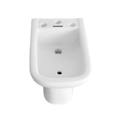 China Double-Flow Ceramic Bidet 3 Holes Mixer Bidet SA-21017B for sale