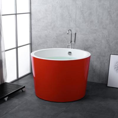 China Good Looking Modern Red Color Freestanding Bathtub Made In Foshan SA-7527 for sale