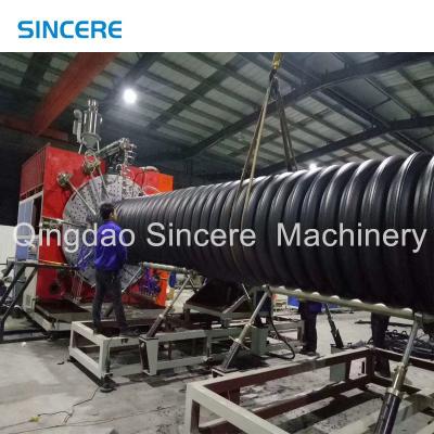 China Reinforced Polyethylene PVC Plastic Pipe Manufacturing Machine Corrugated Pipe Extrusion for sale