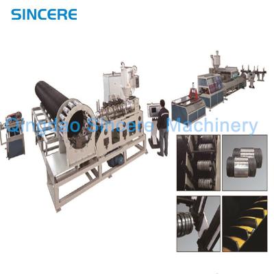 China Sewage Winding Spiral Pipe Extrusion Line Reinforced Steel Plastic Pipe Extruder Equipemnt for sale