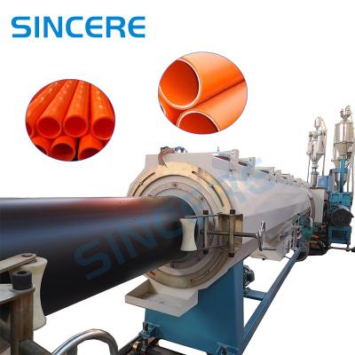 China Screw PP PE PPR Pipe Extrusion Line with Single Screw Design and 6m Vacuum Tank for sale