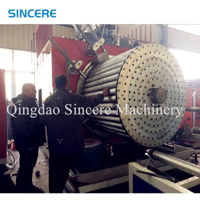 China Plastic HDPE Polyethyleen Winding Pipe Extrusion Line Spiral Plastic Pipe Productie Lijn Te koop