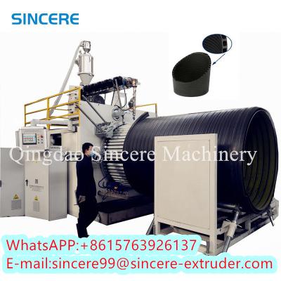 China Spiral Winding Sewerage PE Polyethylene Pipe Production Line Plastic PP Extrusion for sale