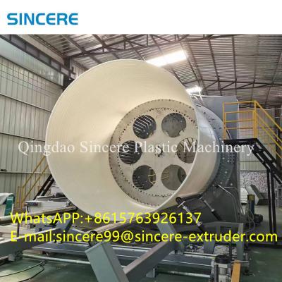 China Plastic PE PP PVC Solid Wall Spiral Winding Pipe Extrusion Line Machinery for sale