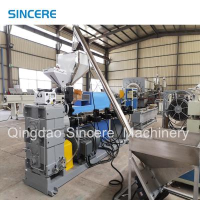 China PE PET Plastic Recycling Granulating Line Single Screw Extruder Machinery for sale