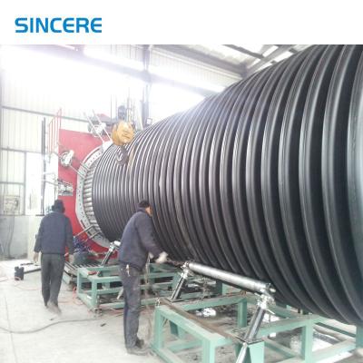 China Water Cooling Spiral Winding Plastic Pipe Extrusion Line Making Machine OEM for sale