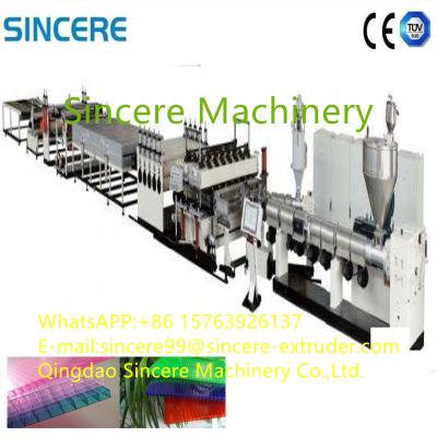 China PC PP PE Hollow Board Sheet Extruder PVC Sheet Extrusion Machine Op maat Te koop