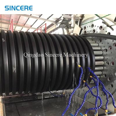 China Reinforced DWC Corrugated HDPE Winding Pipe Extrusion Line Manufacturing Machine for sale