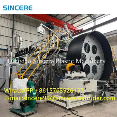 China HDPE PPH Spiraal chemische opslag plastic water tank maken machine Extruder Te koop