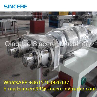 China PLC Control Tube Plastic Pipe Extrusion Line PVC Twin Pipe Production Line for sale