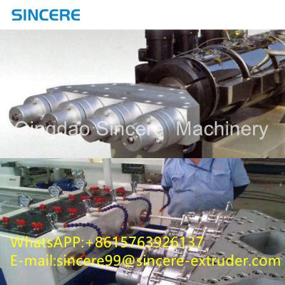 China PVC HDPE Plastic Pipe Extrusion Line Production With SJSZ51/105 SJSZ65/132 Extruders for sale