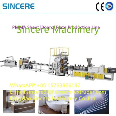 China Productielijn voor ABS PS PC PET PMMA PP enkellagige plaat extrudermachine Te koop