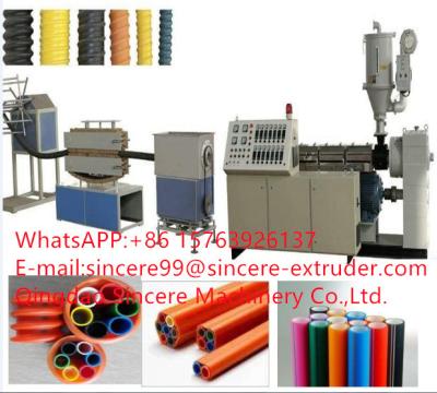 China HDPE PVC Carbon Plastic Pipe Extrusion Line Geaffrouwde geleidingsmachine Te koop