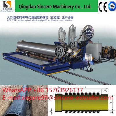 China ODM HDPE Krah Hdpe Pipe Extrusion Machine Productielijn Volledig automatisch Te koop