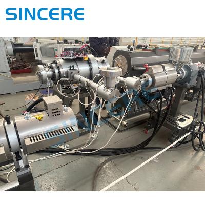 China PE PPR PERT Three Layers Plastic Pipe Co-Extrusion Machine Extruder Line for sale