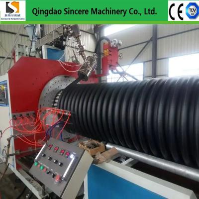 China Elektrische Heizung HDPE Spirale Wicklung Rohr Extrusionslinie 110kw-355kw für die Anpassung Rohrproduktion zu verkaufen