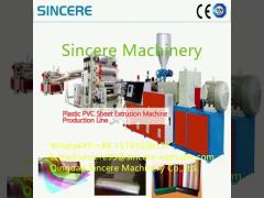 Plastic PVC Sheet Extrusion Machine Production Line