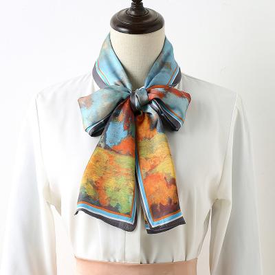 China Place Hot Sales All Over Print Designs Silk Bandana Square Scarf Custom Bandanas With Low Min Order Quantity for sale