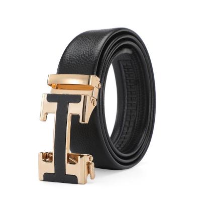 China Fashion Luxury Famous Design Automatic Cowhide Workmanship Buckle Genuine Leather Belts For Men for sale