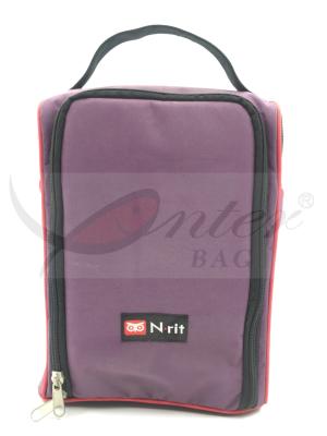 China Zipper Closure Shoe Storage Travel Bag / Shoe Carry Bag Customized Logo for sale