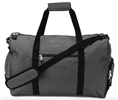 China Custom Design Unisex Gym Duffel Bag With Pockets Blue / Black / White / Sliver Color for sale