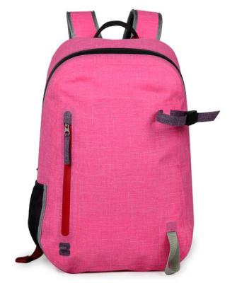 China Pink Outdoor Dry Bag Backpack Portable Customized Logo 30.5cm*48cm*15cm for sale