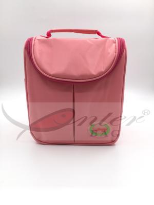 China Rosa Reise-Kühltasche des Polyester-420D, Isoliertasche, kleine Mittagessen-Tasche zu verkaufen