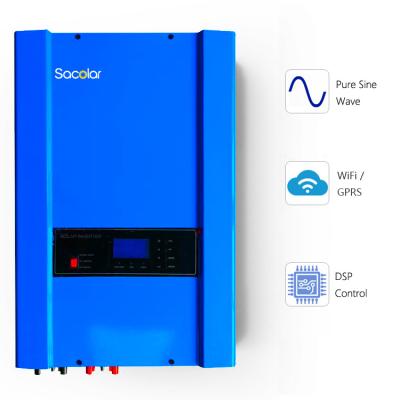 China Hot Sale Sacolar Factory 4kw To 12kw Low Frequency Inverter With 80A Mppt And 100A AC Charger Based for sale