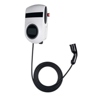 China From Factory Directly SAE J1772 7.6KW Wallbox IP55 32A EV Indoor/Outdoor Plastic Electric Car EV Fast Charging Station Charger Leakage Protection for sale