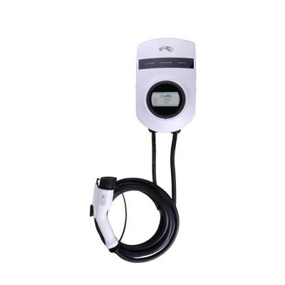 China Indoor/Outdoor Type - 2 Plug 7.2KW Power IP55 32A 7.2KW European AC EV Charging Station Leakage Protection Wallbox EV Fast Charging Station for sale