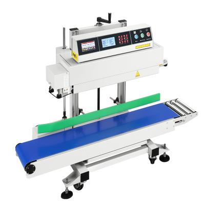 China Food Durable Using Continuous Reusable Plastic Bag Machine Vertical Seal Sealing Machine for sale