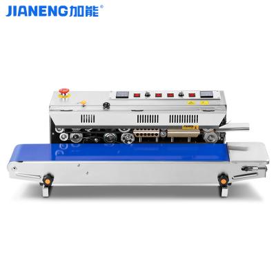 China FRM-980 Horizontal Automatic Continuous Food Sealer Machine Ink Printing Sealing Machine With Counter for sale