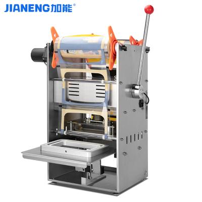 China Semi Automatic Fast Food Lunch Box Plastic Sealing Tray Sealer Machine Tray Gasket Wrapping Machinee for sale