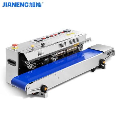 China Efficient Continuous Siling Machine Food Bag Food Ink Printing Plastic Bag Continuous Sealing Machine for sale