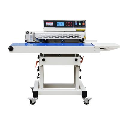 China Automatic Continuous Food Sealers Inkjet Printer Date Heat Sealer Sealing Machine for sale