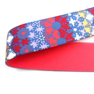 China Custom Sublimation Printed Elastic Band Tape Eco - Friendly High Elastic Tenacity for sale