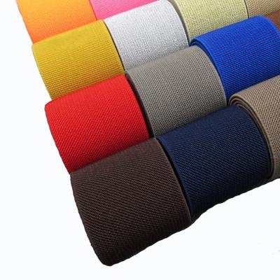 China 1.5inch and 2inch thick twill elastic webbing elastic band in stock for sale