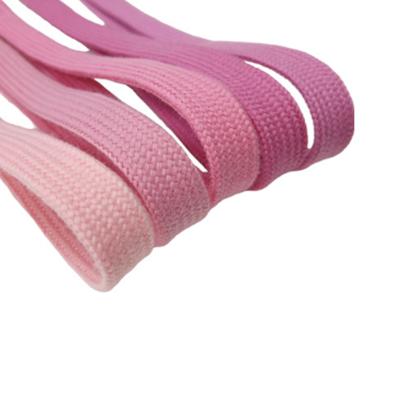 China Viable Stock Cheap Colored 10mm Polyester Flat Braided Hoodie Ties Shoe Lace Cord Cord Rope for sale