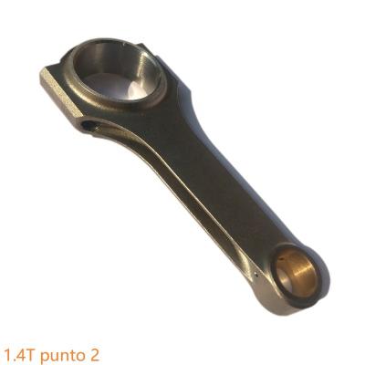 China Connecting rods turbo auto parts crankshaft motor and racing car use forge piston H con tuning rod for fiat punto abarth mk1 2 venta 1. 4t 1999 for sale