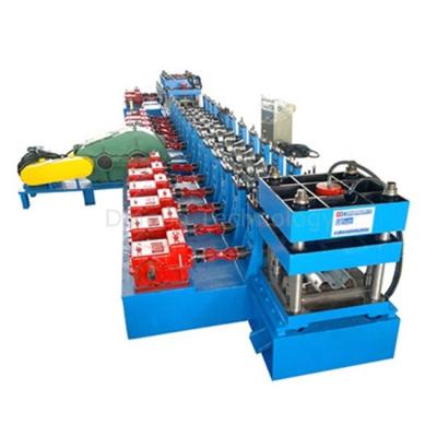 China Trusses Two Wave Guardrail Roll Forming Machine W Channel Road Guardrail Making Machine for sale