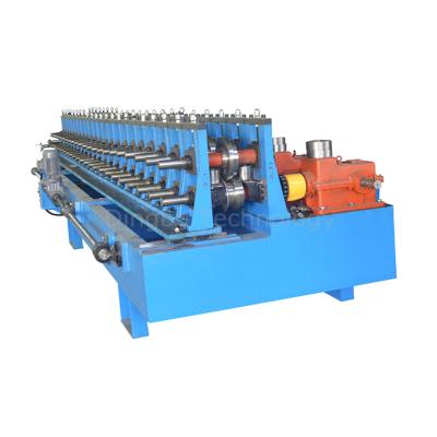 China Building Material Shops Hydraulic Cutting And Bending Rack Shelf Roll Forming Machine Supermarket Shelves Making Machine for sale