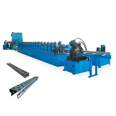 China Building Material Stores Pallet Rack Stage Beam Roll Forming Machine P Type Beam Shelving Rack Roll Forming Machine for sale