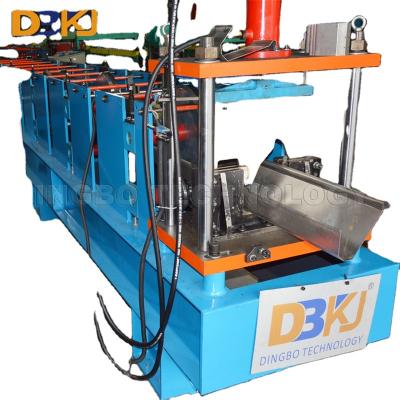 China Home Use Steel Metal Water Capping Square And Round Gutter Roll Forming Machine for sale