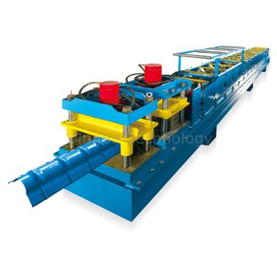 China Hotels 380V/50Hz/3Phase Chain Drive Ridge Cap Tile Cold Roll Forming Machine for sale