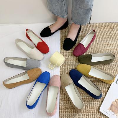 China Latest Hot Selling Candy Color Flat Women's Professional Shoes Flat Casual Shoes for sale