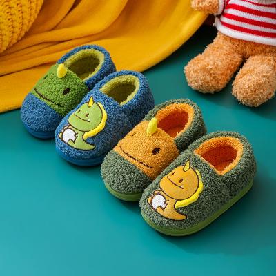 China Toddler Flat Kindergarten Slippers Girls Winter Slippers Cotton Children Indoor Shoes for sale