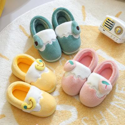 China New Winter Children Cotton Warm Anti-skid Shoes Cartoon Indoor Non-slip Soft Bottom Shoes for sale