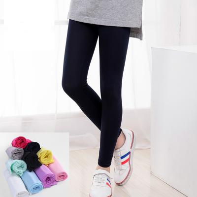 China New spring and summer breathable wholesale cheap girls printing milk silk leggings for sale