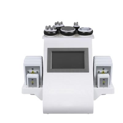 China Weight Loss Professional 6-in-1 Cavitation Machine 80k Multifunction Cavitation RF for sale